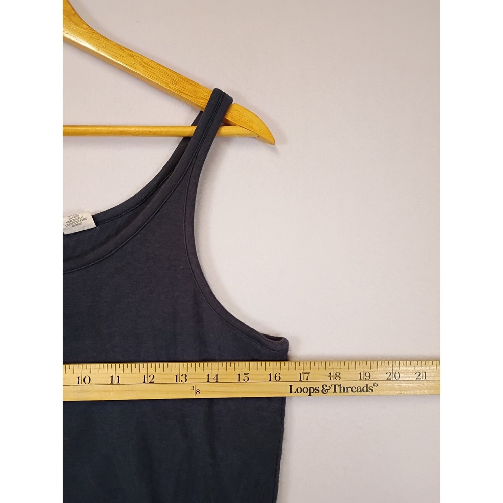 Minimalist C&C California Womens Large Charcoal Gray Pima Cotton Modal Tank Top - Picture 6 of 10
